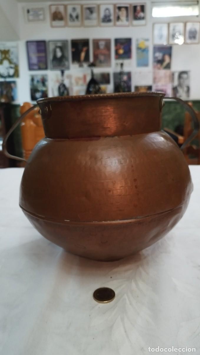 Vintage: Olla de cobre con dos asas - Foto 3
