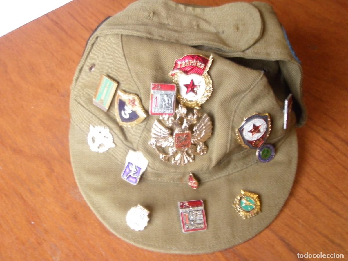 Vintage: GORRA EJERCITO RUSO CON MUCHOS PINES - Foto 1