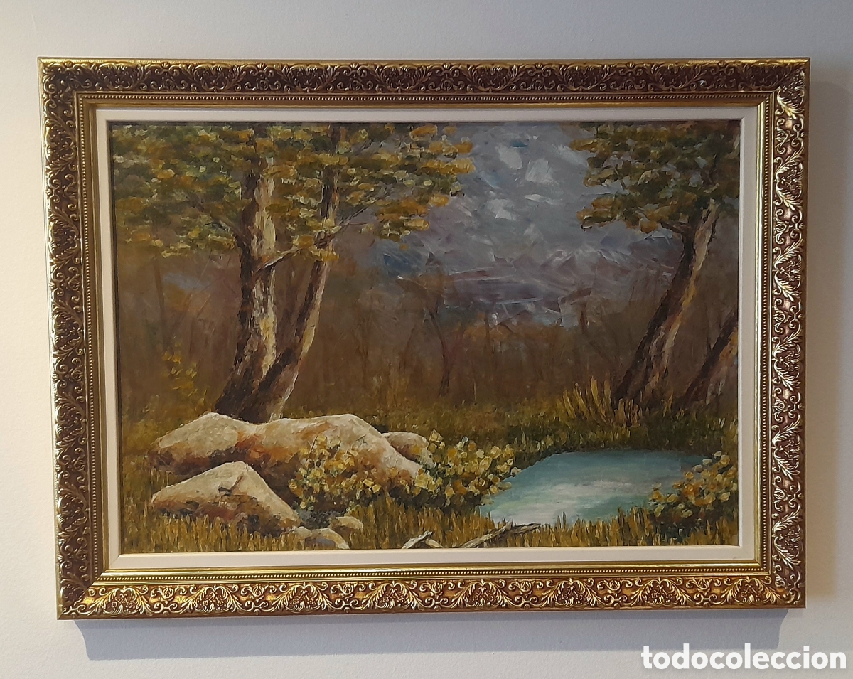 Vintage: Cuadro &oacute;leo sobre tabla.