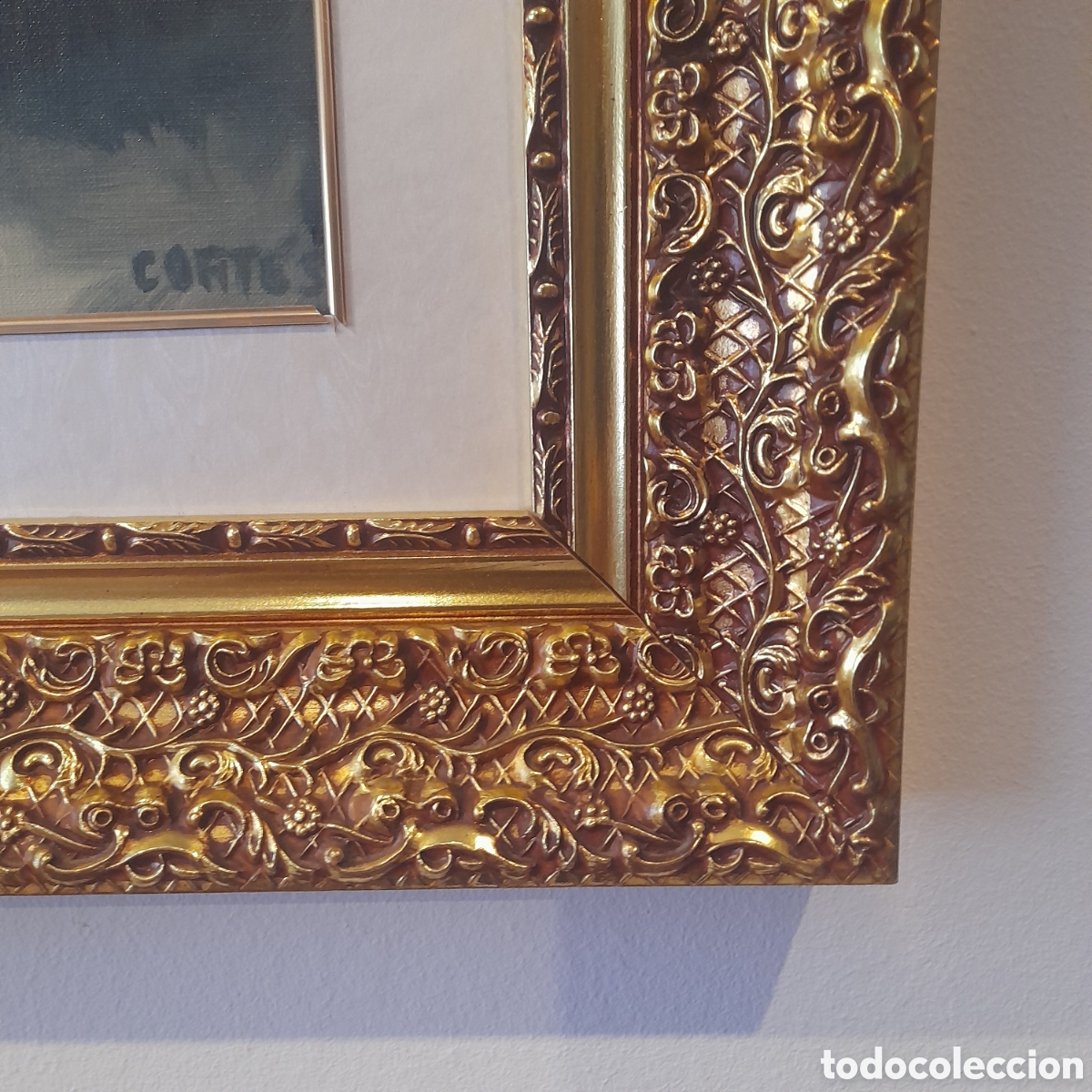 Vintage: Cuadro &oacute;leo sobre tabla. - Foto 2