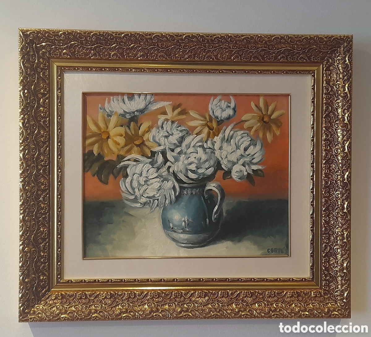 Vintage: Cuadro &oacute;leo sobre tabla.