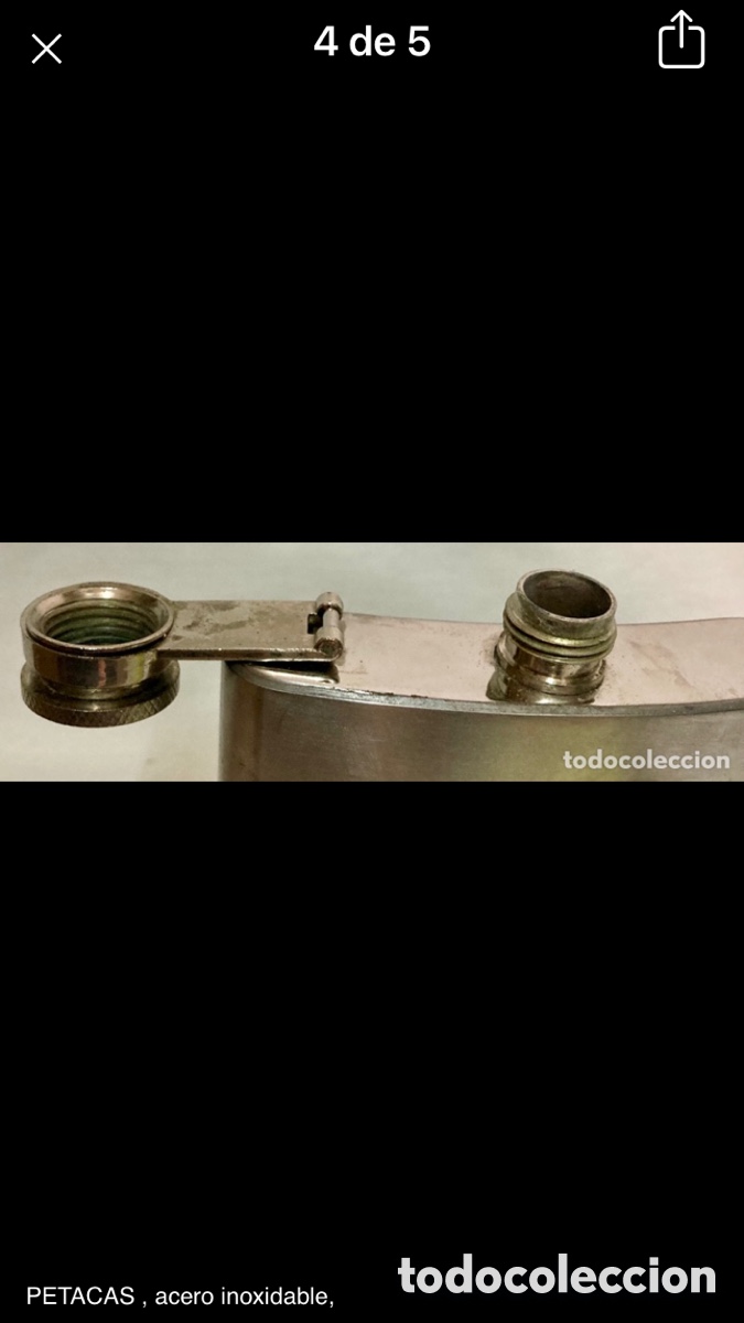 Vintage: PETACA DE ACERO INOLVIDABLE - Foto 3