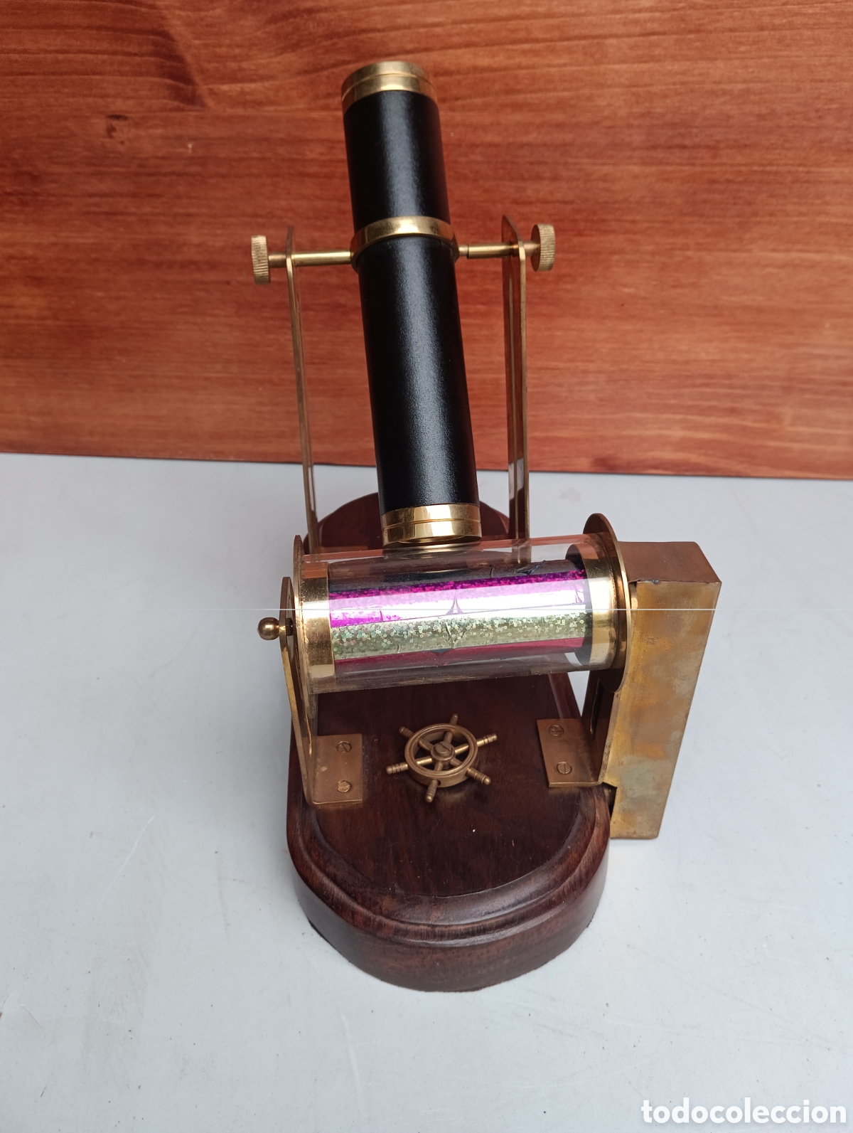 Vintage: CALEIDOSCOPIO LATON CON MUSICA. REPLICA. - Foto 11
