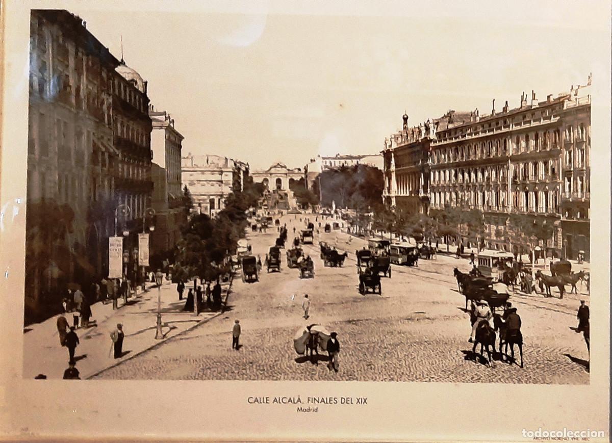 Vintage: Cuadro c/ Alcal&aacute;. Finales S.XIX. Madrid. - Foto 2