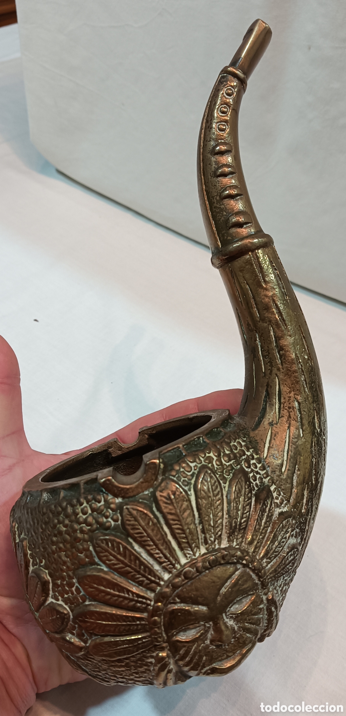 Vintage: FIGURA DE BRONCE , CENICERO - Foto 2