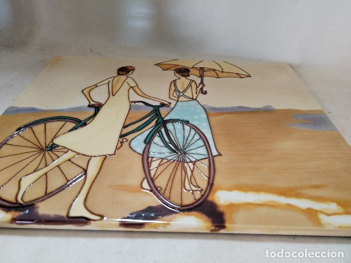 Vintage: cuadro esmaltado sobre madera - Foto 4
