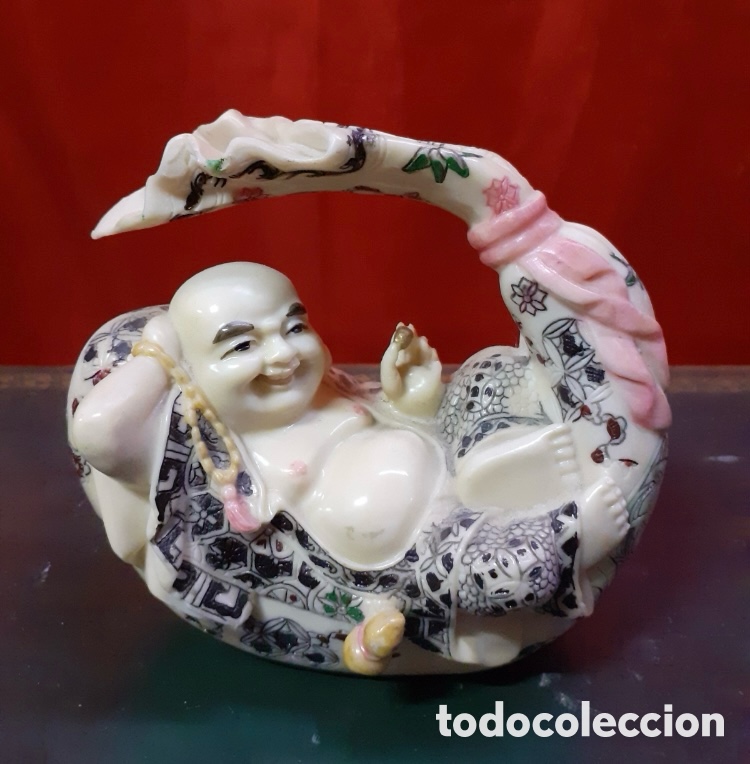 Vintage: FIGURA DE BUDA DE RESINA VINTAGE - Foto 1