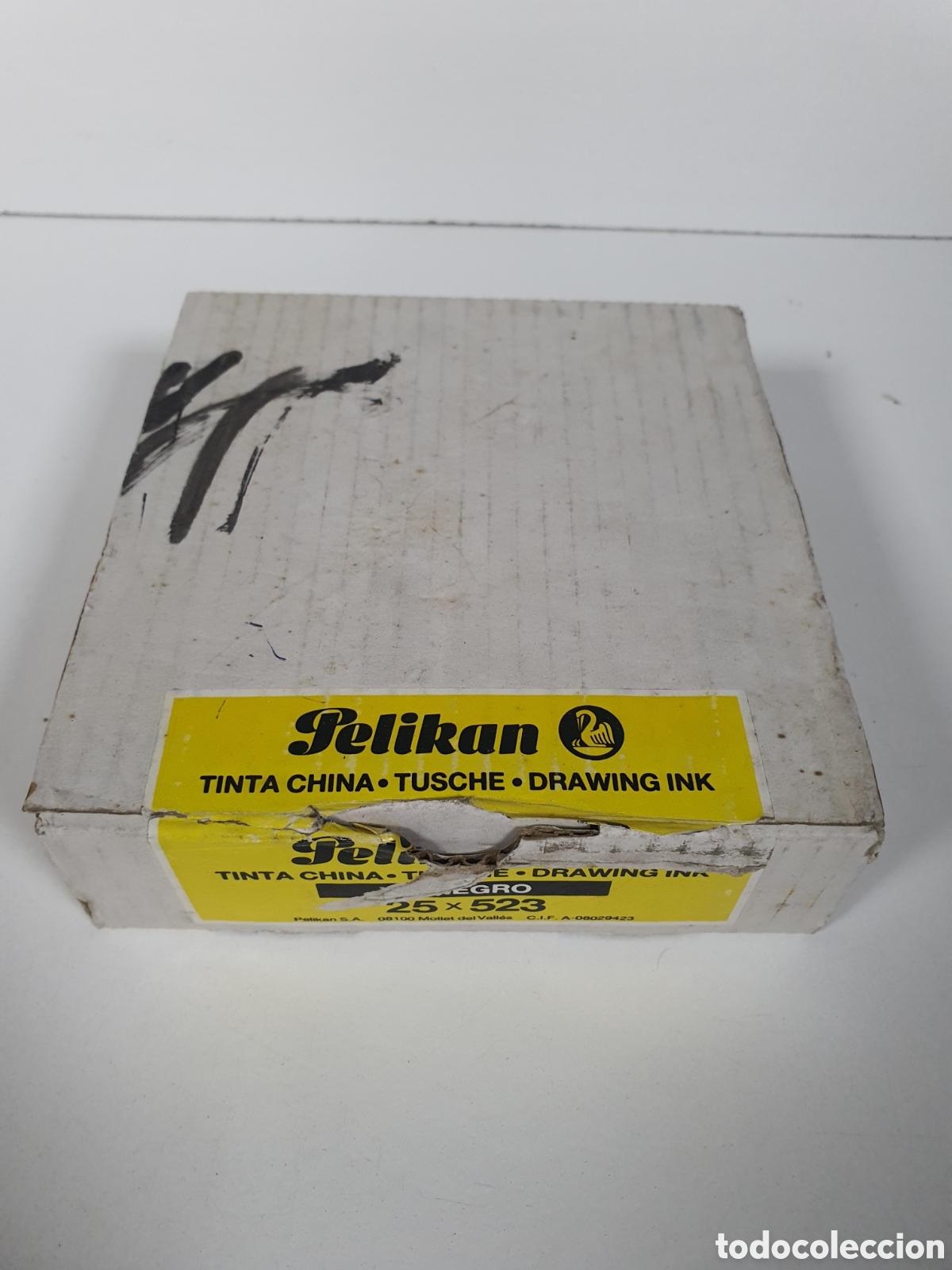 Vintage: Caja tinta china pelikan 25 frascos