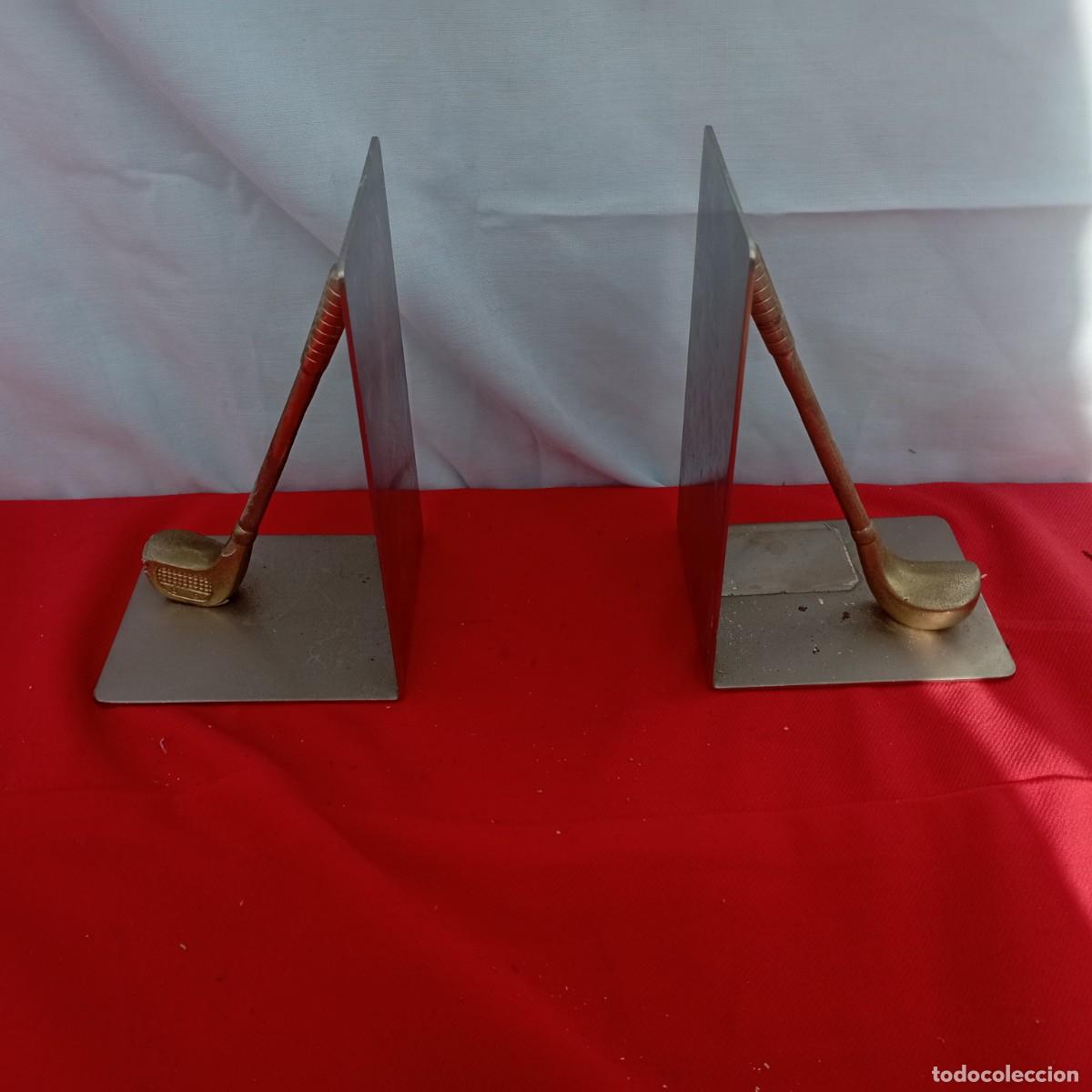 Vintage: apoyalibros de acero de golf - Foto 1