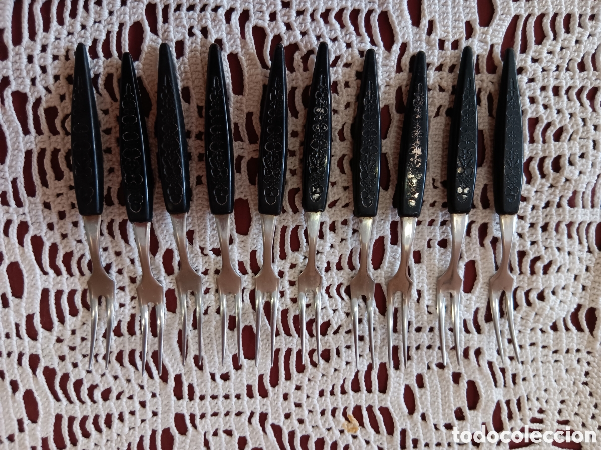 Vintage: Cubiertos para caracoles - Foto 2