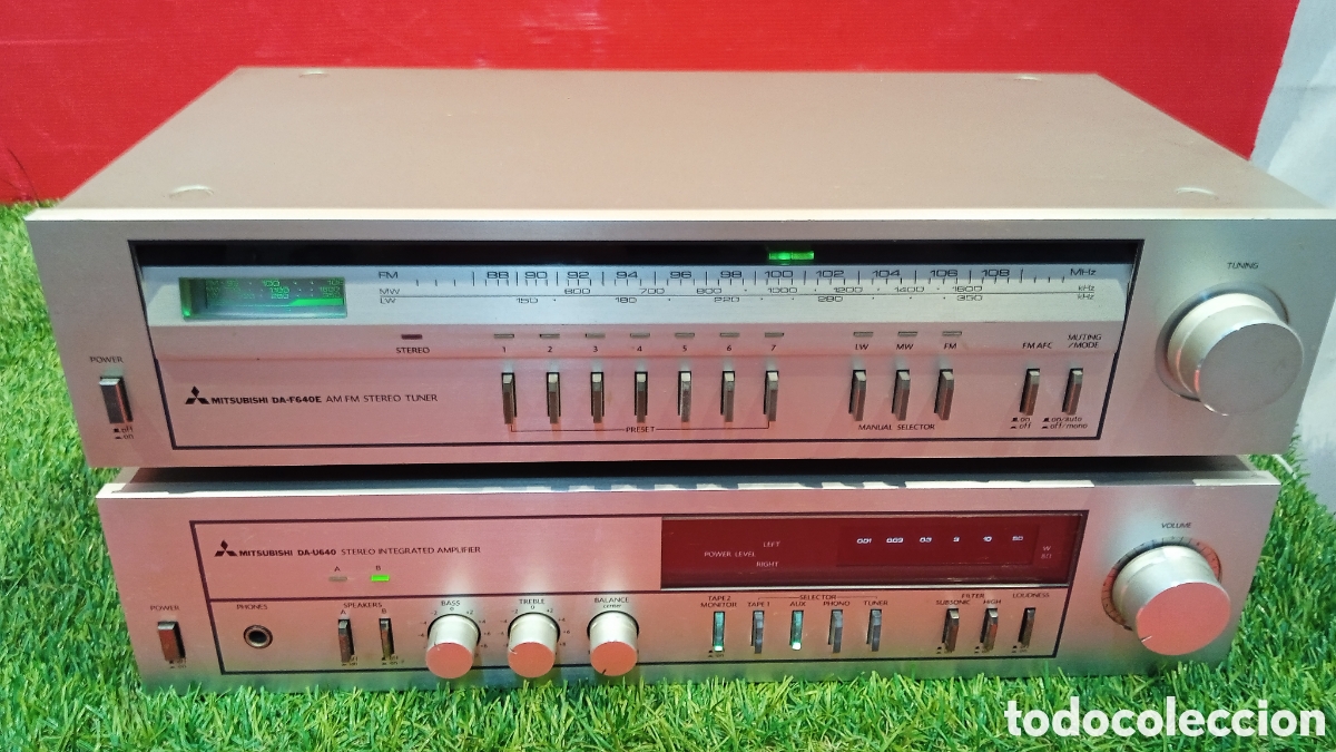 Vintage: MITSUBISHI VINTAGE AMPLIFICADOR Y SINTONIZADOR.