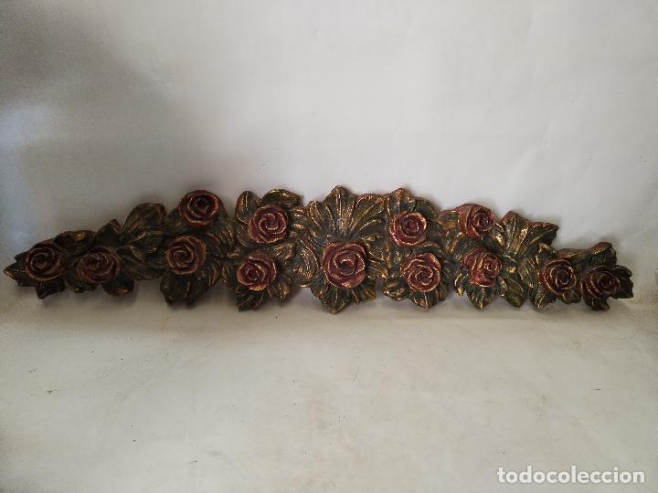 Vintage: copete flores de poliuretano - Foto 3