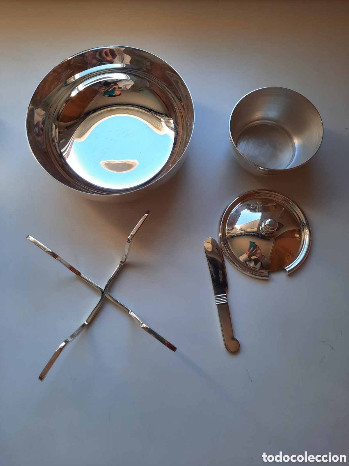 Vintage: Set servicio caviar de Christoffle modelo Albi - Foto 2