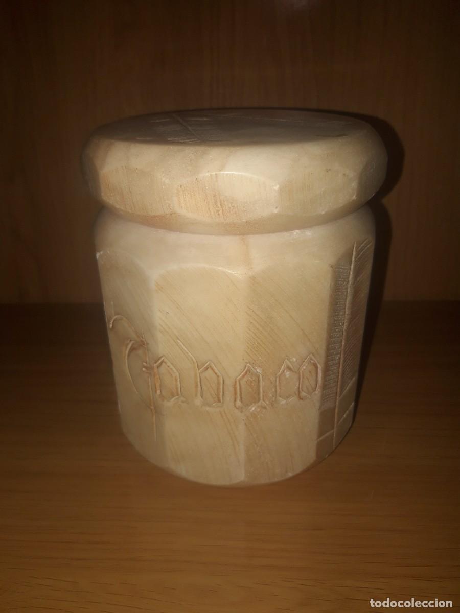 Vintage: BOTE DE ALABASTRO PARA TABACO - Foto 5