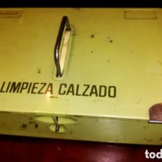 Vintage: CAJA LIMPIA ZAPATOS ANTIGUA.
