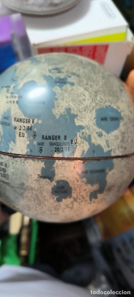 Vintage: ANTIGUA LUNA GLOBO LUNAR REPLOGLE GLOBES RICHARD GROSSMAN CART&Oacute;GRAFOS CHICAGO 1966 BASE ORIGINAL