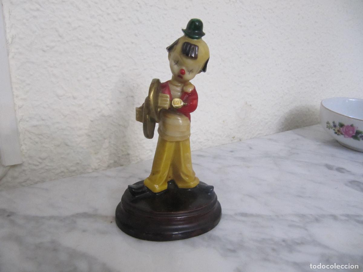 Vintage: ANTIGUA FIGURA PAYASO MUSICO