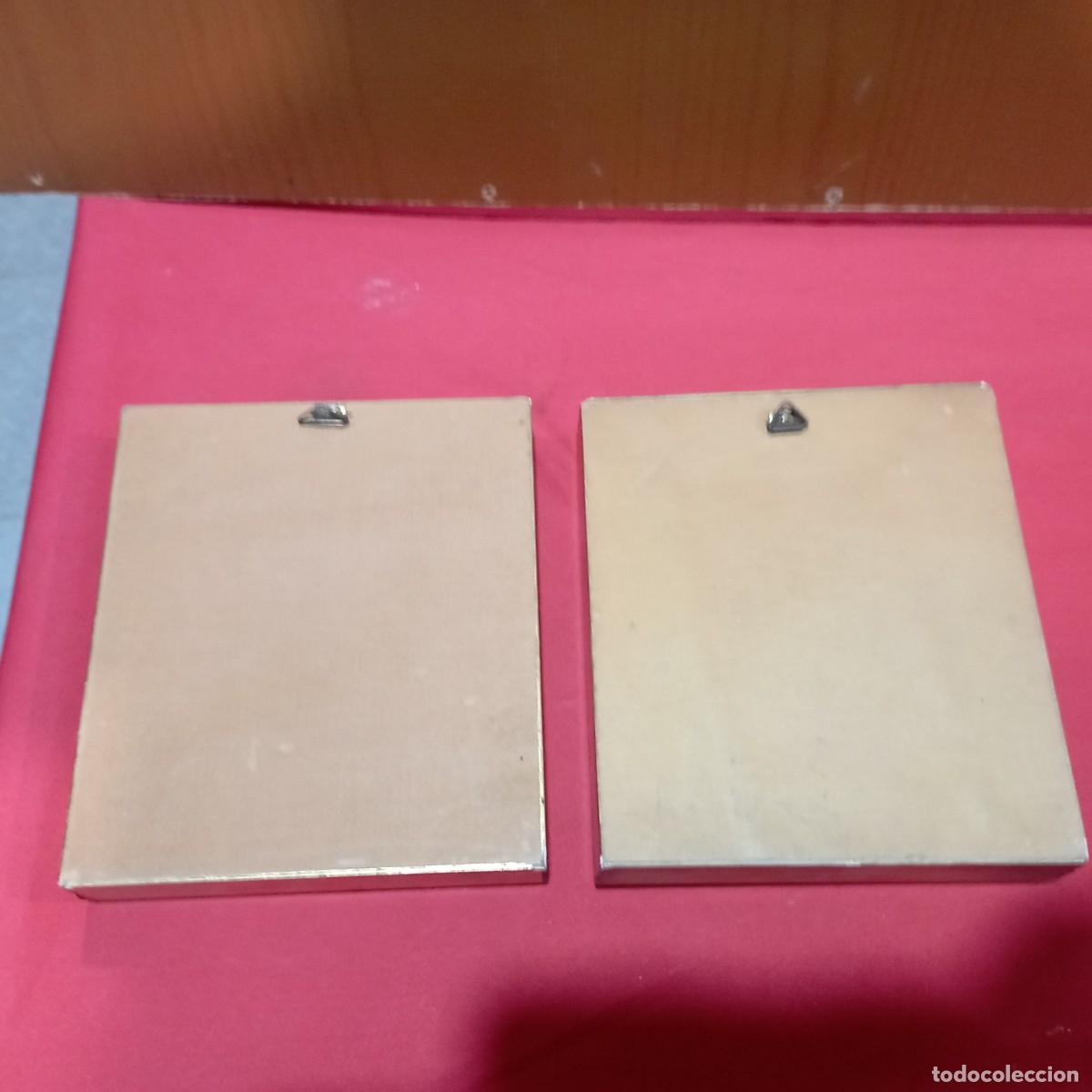 Vintage: 2 peque&ntilde;os cuadros en tela - Foto 4