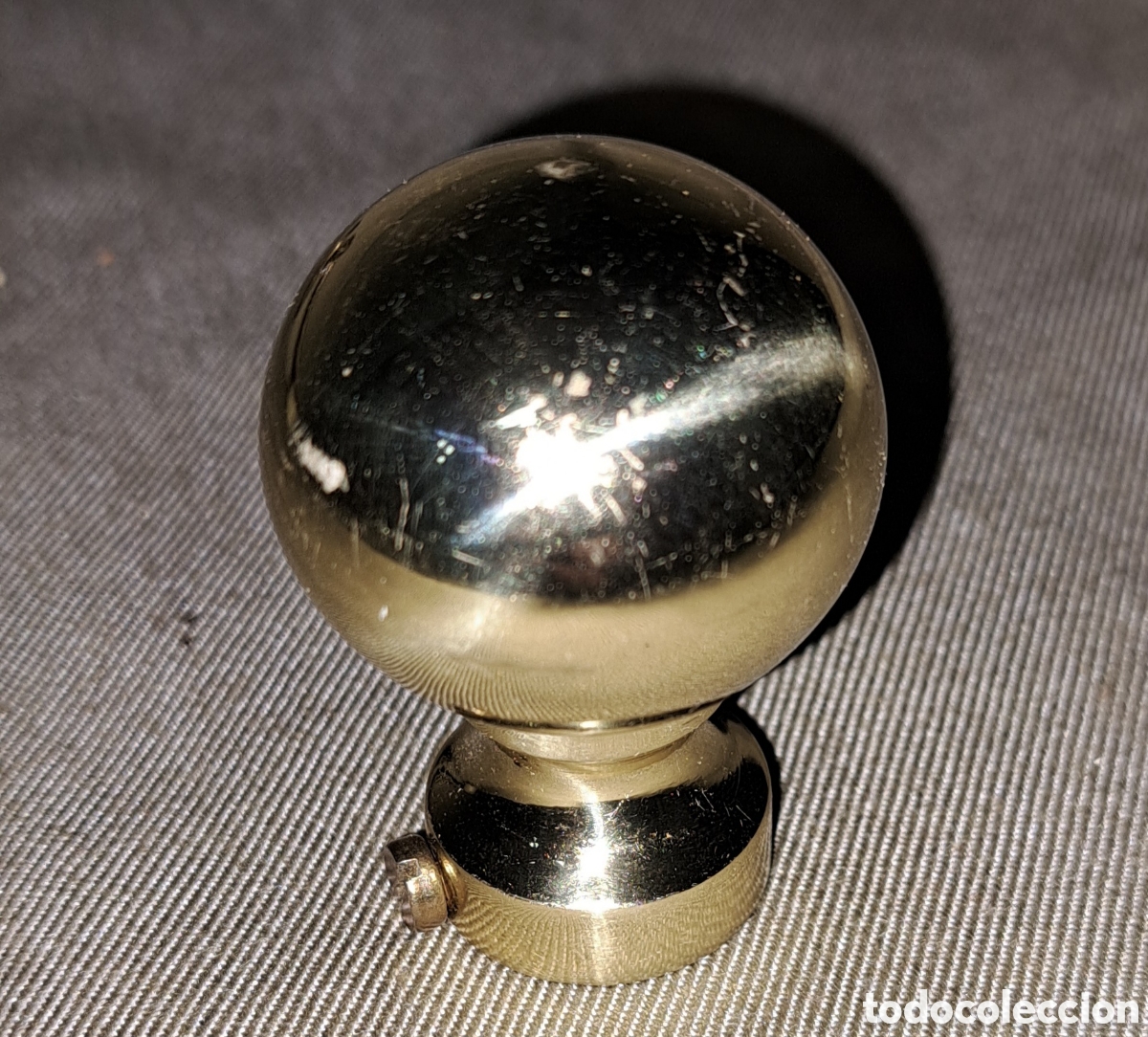Vintage: BOLA REMATE DE BRONCE O METAL - Foto 1