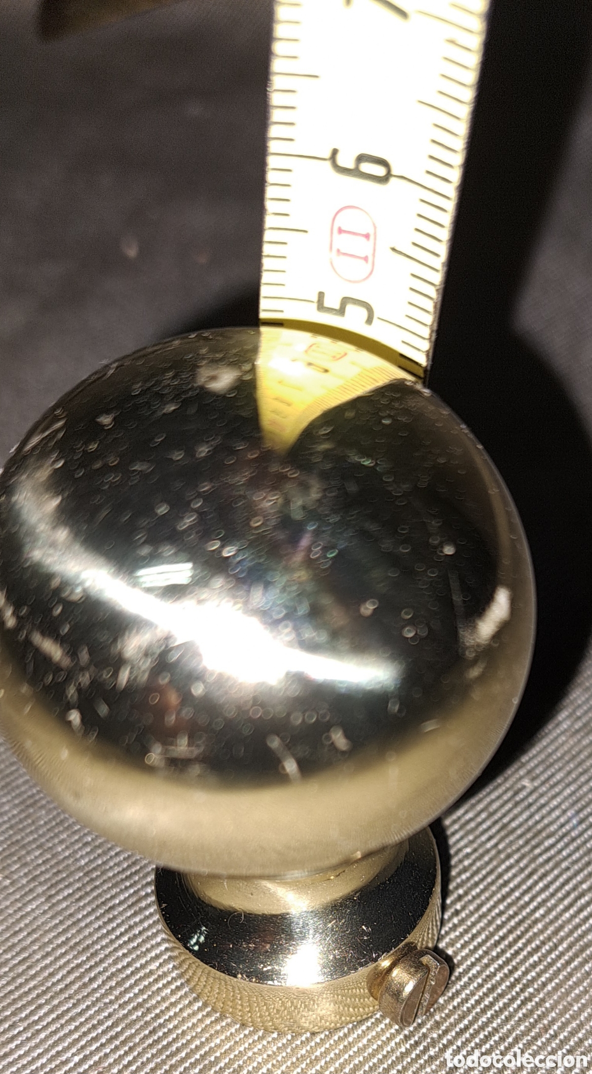 Vintage: BOLA REMATE DE BRONCE O METAL - Foto 3