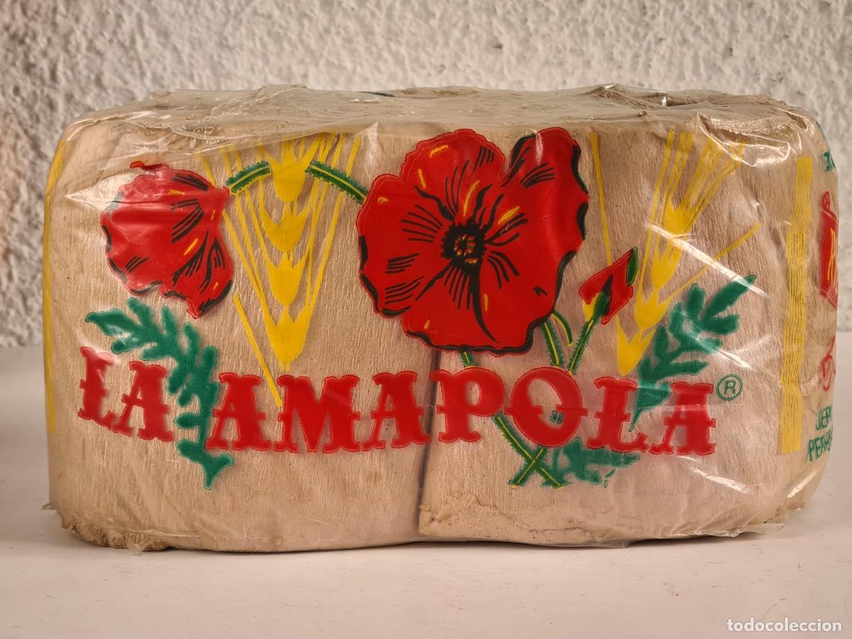 Vintage: Pack 2 Rollos La Amapola Papel Higi&eacute;nico Rizado Gom&agrave;-Camps La Riba Tarragona - Decoraci&oacute;n