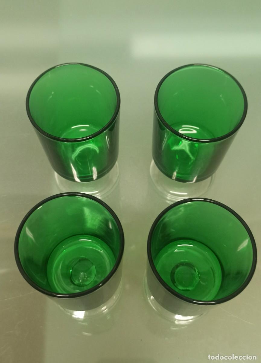 Vintage: Antiguas Copas Verde Luminac - Foto 3