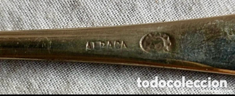 Vintage: CUCHARAS DE ALPACA VINTAGE EN SU CAJA - Foto 6