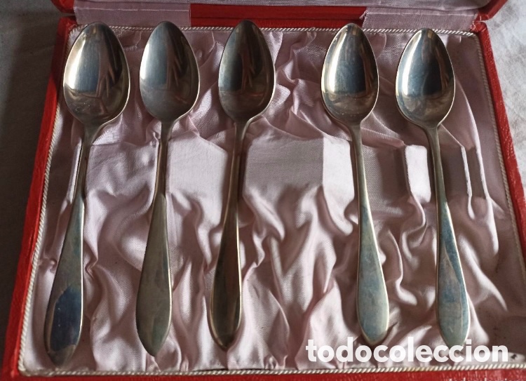 Vintage: CUCHARAS DE ALPACA VINTAGE EN SU CAJA - Foto 2