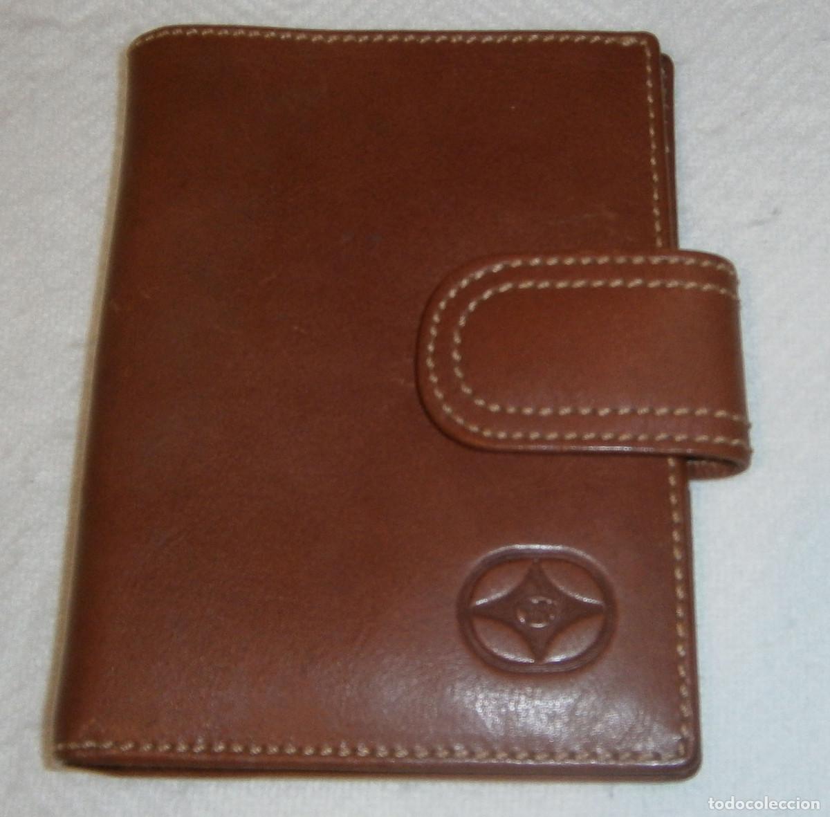 Vintage: funda para agenda color marron de piel de ubrique