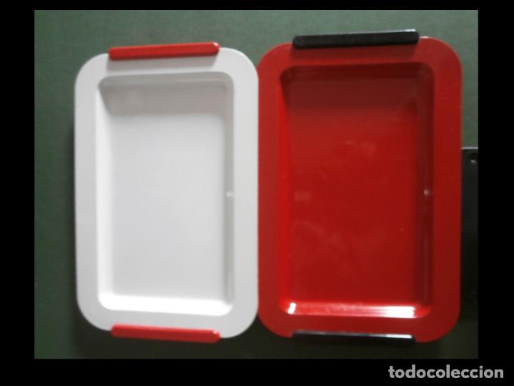 Vintage: Dos bandejas en rojo y blanco vintage - Foto 1