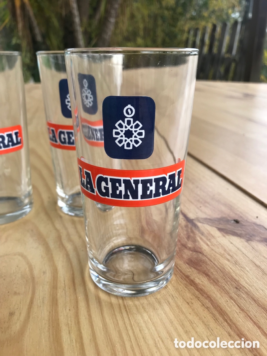 Vintage: 4 Vasos nuevos La General - Foto 2