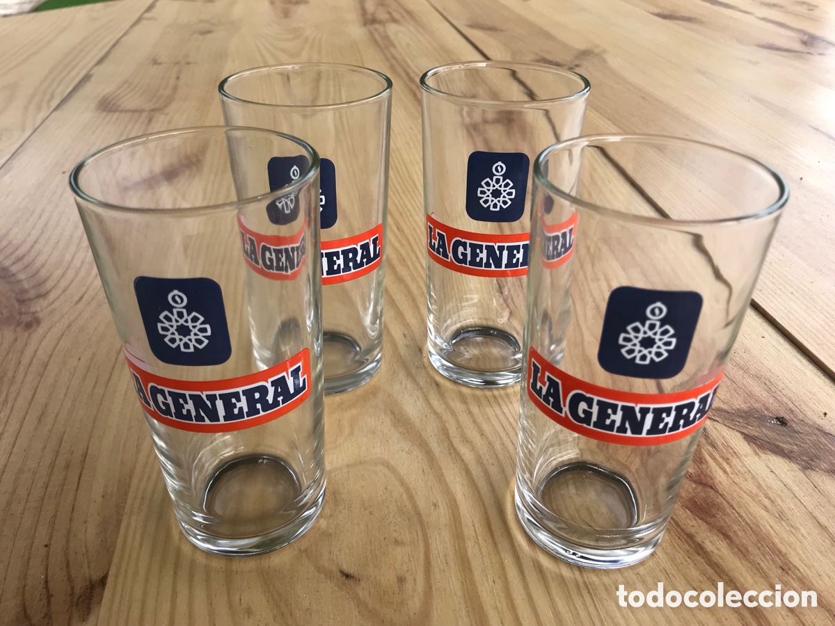 Vintage: 4 Vasos nuevos La General - Foto 1