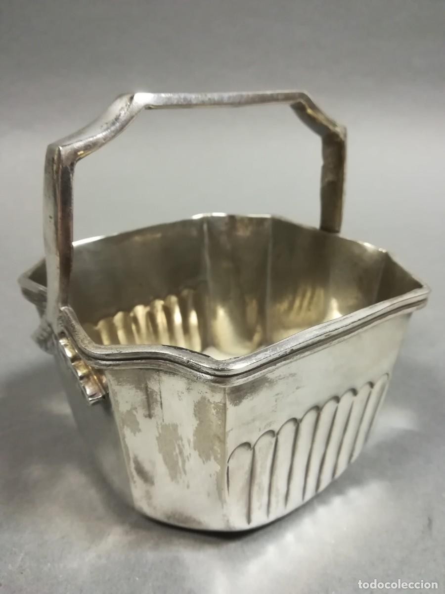 Vintage: CESTO METALICO CON ASA - Foto 2