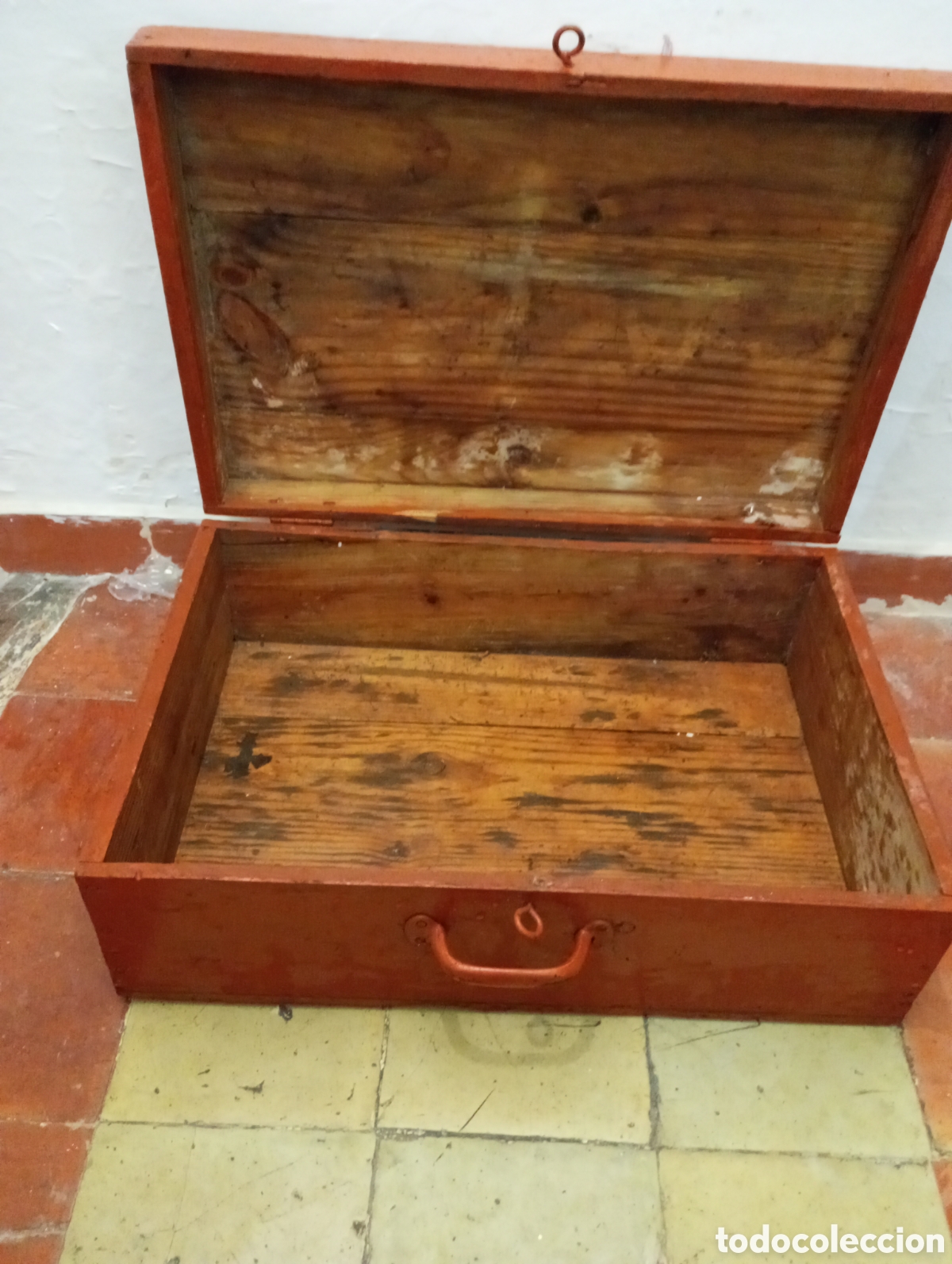Vintage: Antigua caja de herramientas madera - Foto 1