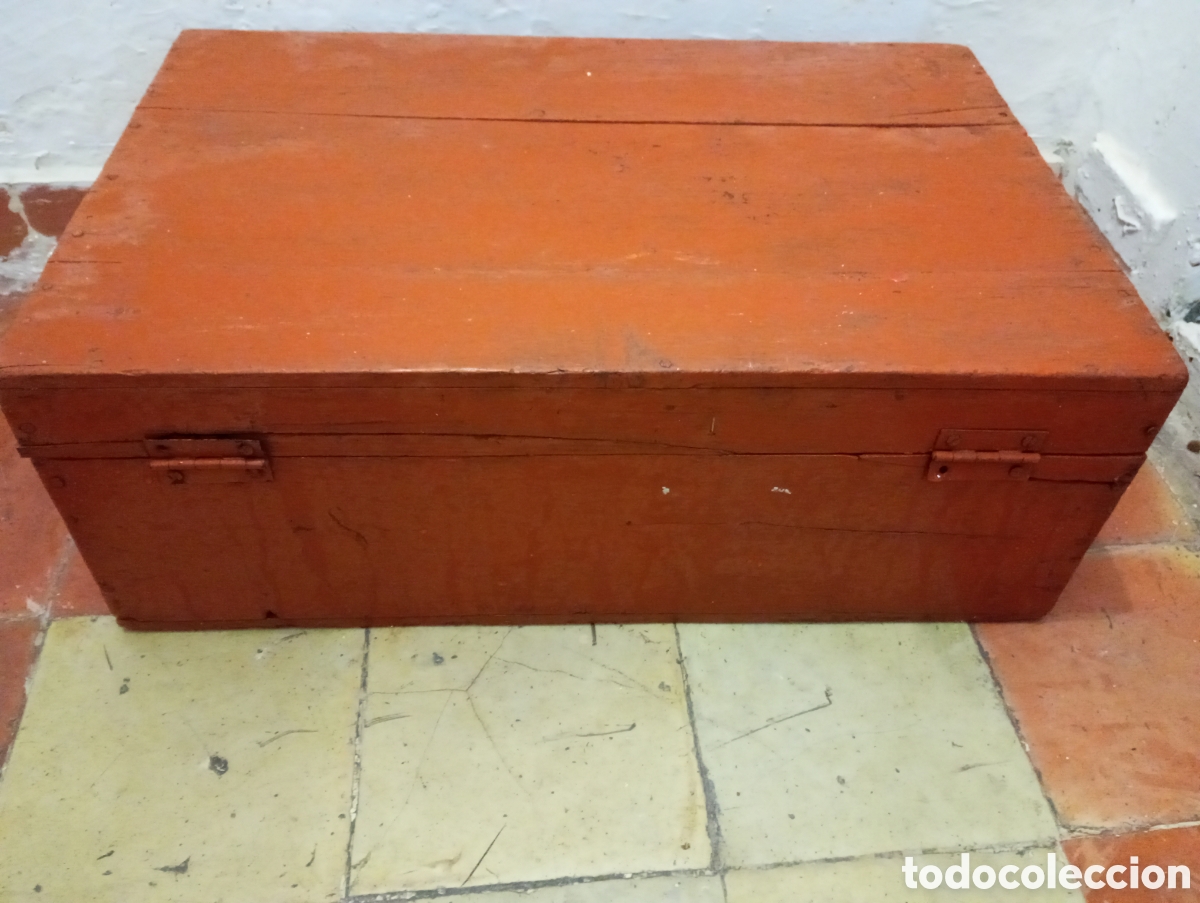 Vintage: Antigua caja de herramientas madera - Foto 2
