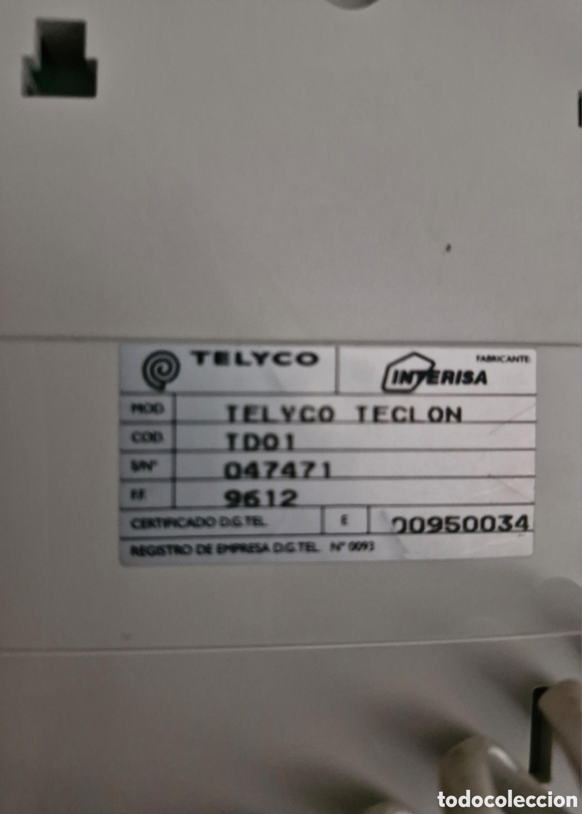 Vintage: TEL&Eacute;FONO TECL&Oacute;N TELYCO - Foto 3