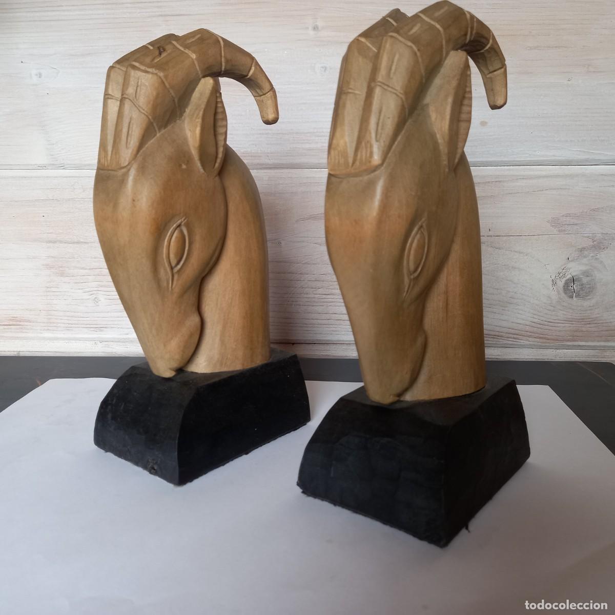 Vintage: Dos Tallas de madera - Foto 2