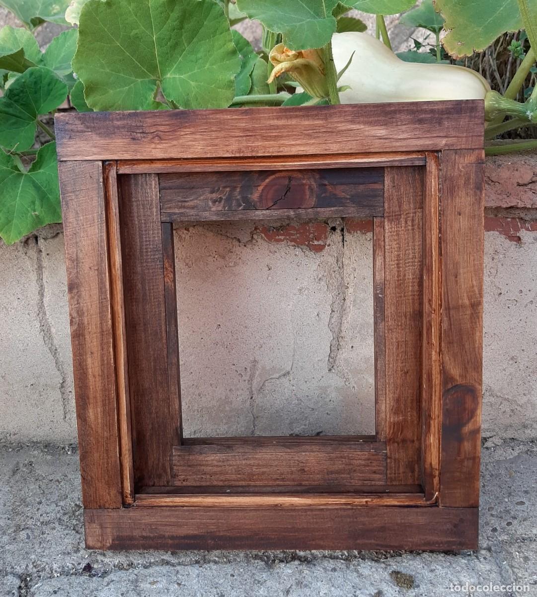 Vintage: ventanuco de madera 30 x 30 cm, ventana ba&ntilde;o aseo