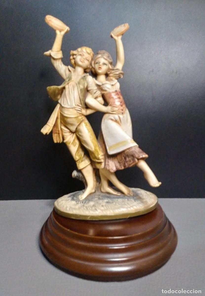 Vintage: FONTANINI DEPOSE ITALY MODELO 707 POR SIMONETTI 1970&acute;S , FIGURA MUSICAL BAILARINES.