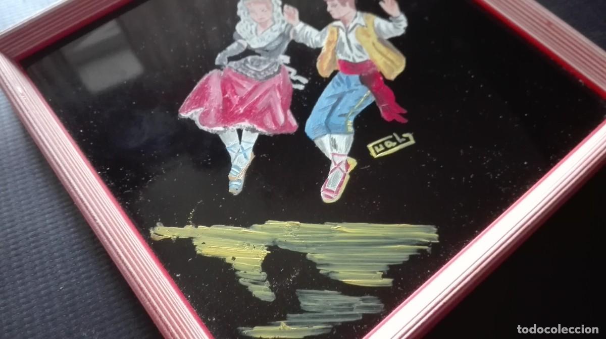 Vintage: CUADROS CRISTAL PINTADO - Foto 6