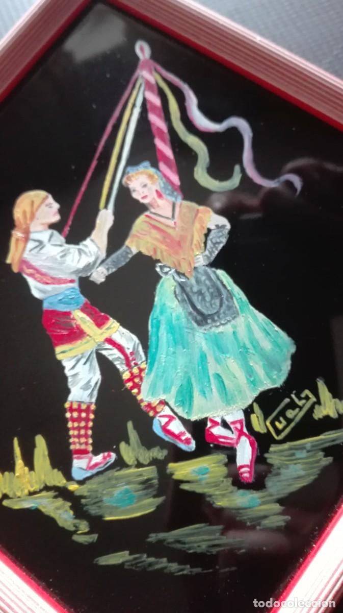 Vintage: CUADROS CRISTAL PINTADO - Foto 8