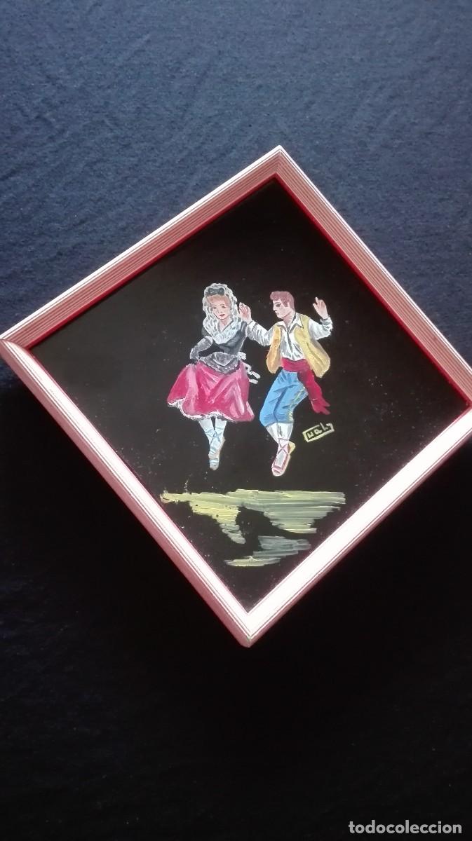 Vintage: CUADROS CRISTAL PINTADO - Foto 11