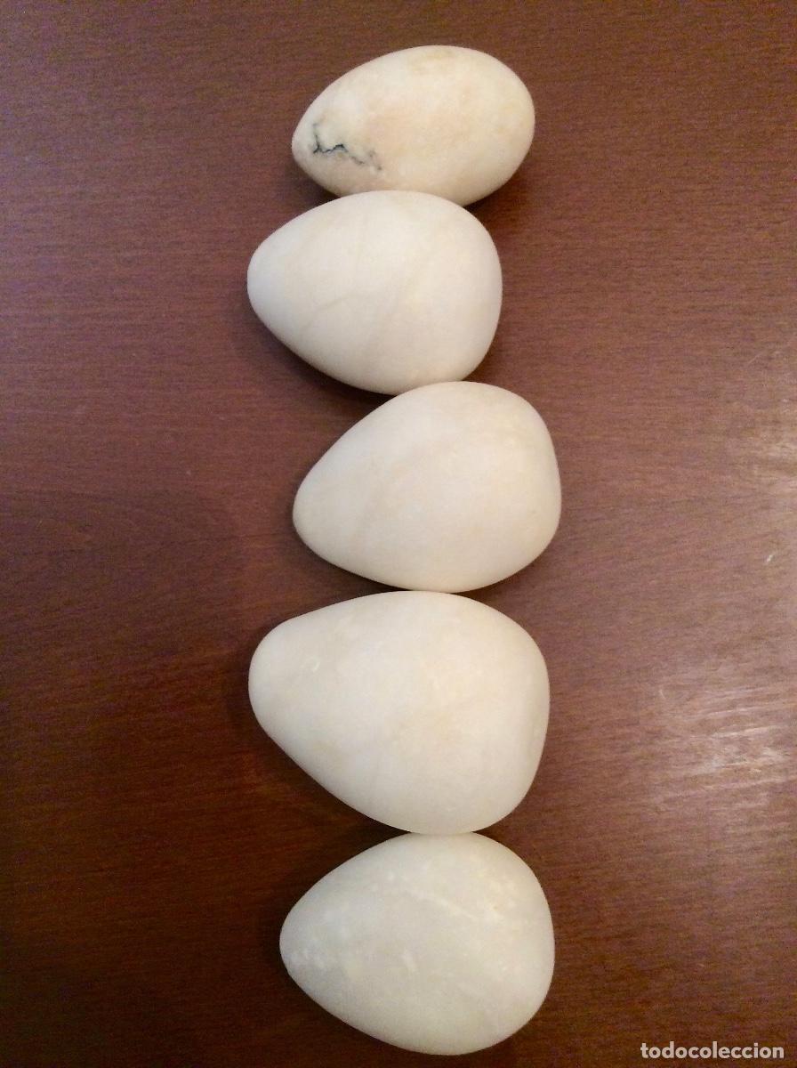 Vintage: LOTE DE 5 HUEVOS PIEDRA - Foto 2