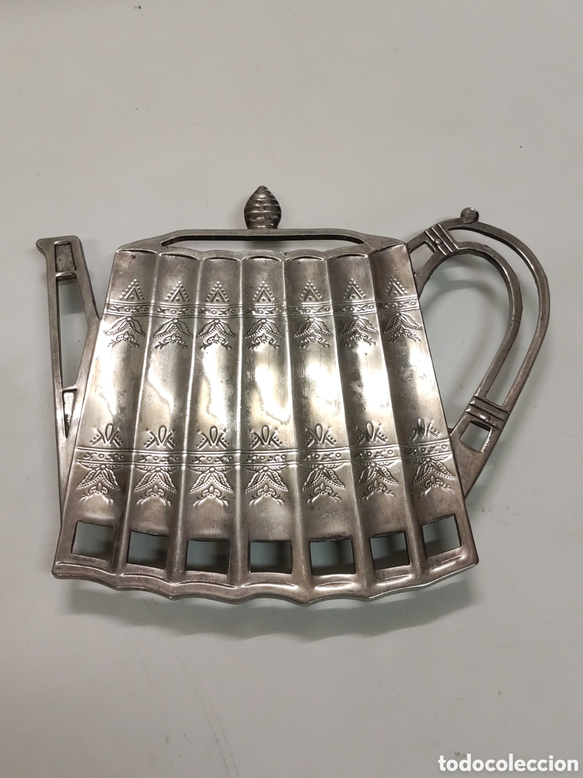 Vintage: Salvamanteles Tetera Godinger Silver - Foto 1