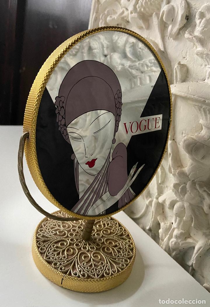 Vintage: 195.- Espejo tocador Vogue. Giratorio. Made in Japan. 70&acute;s