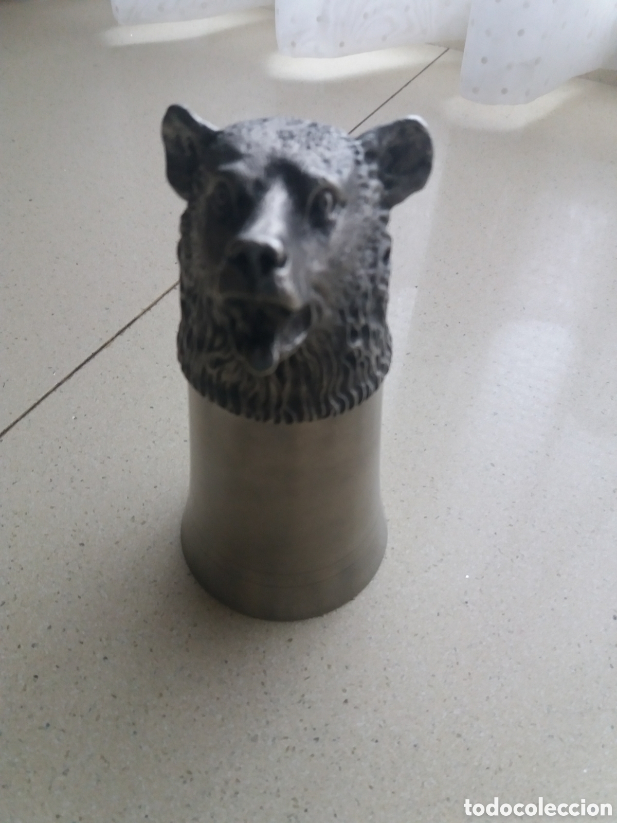 Vintage: Copa con cabeza de oso - Foto 1