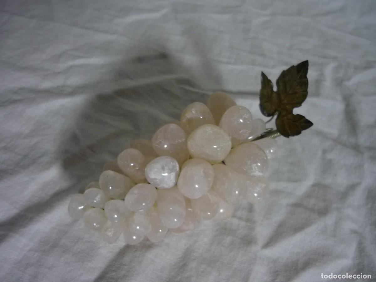 Vintage: Racimo de uvas fabricado con cuarzo rosa - Foto 4