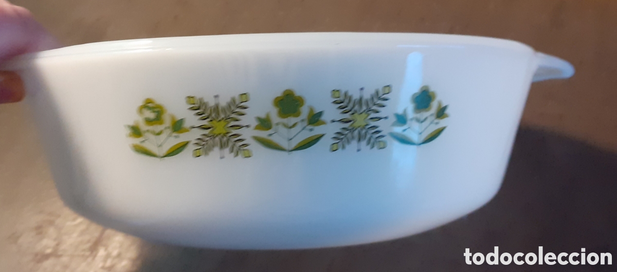 Vintage: Cazuela horno en opalina - Fire King USA - Foto 2
