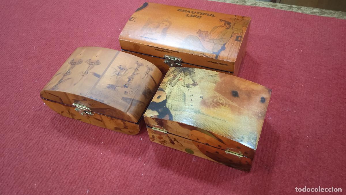 Vintage: CAJAS DE MADERA CON CIERRE - Foto 2