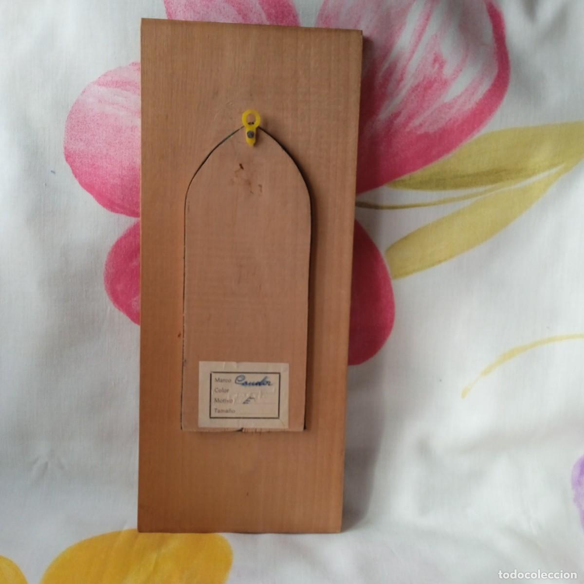 Vintage: CUADRO CON VIRGEN EN MADERA CALADA-VINTAGE - Foto 3